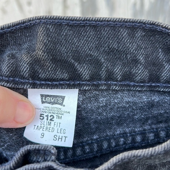 Vintage Levi's 512 Slim Fit Tapered Leg Black Cotton High Waist Mom Jeans H16 - Picture 5 of 12